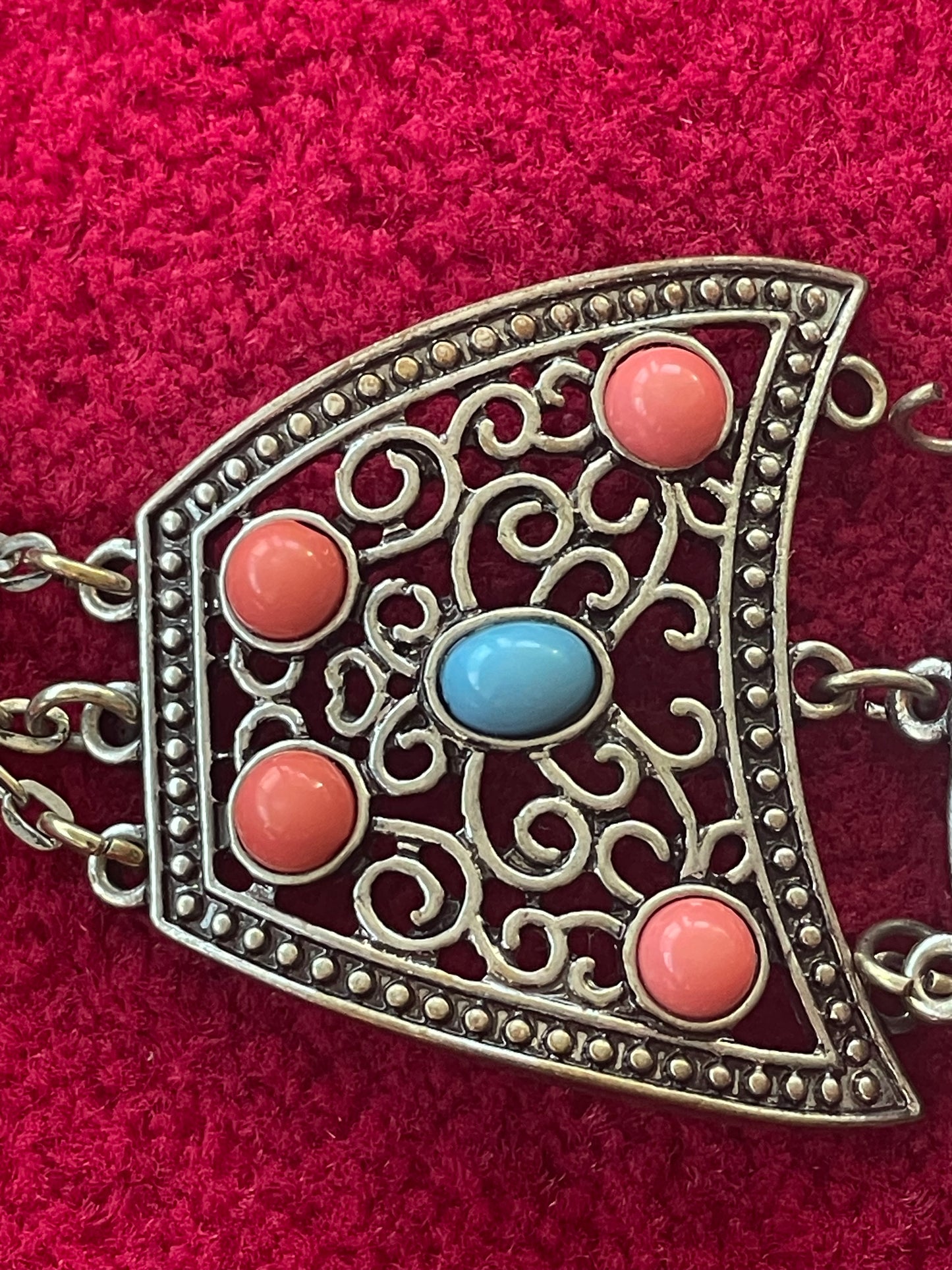 Bracelet Statement Bohème avec Détails Émaillés