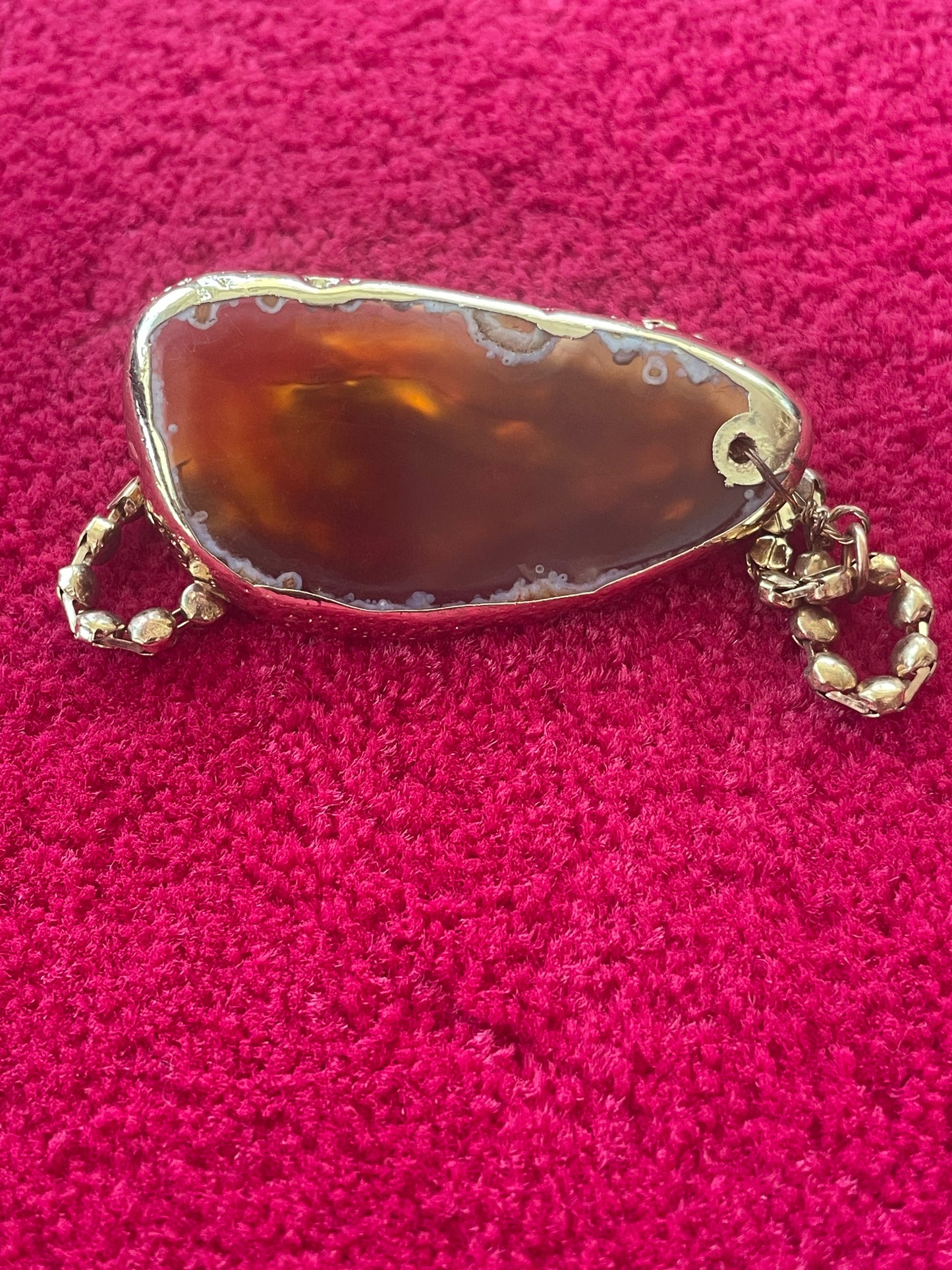 Collier Long avec Pendentif en Ambre