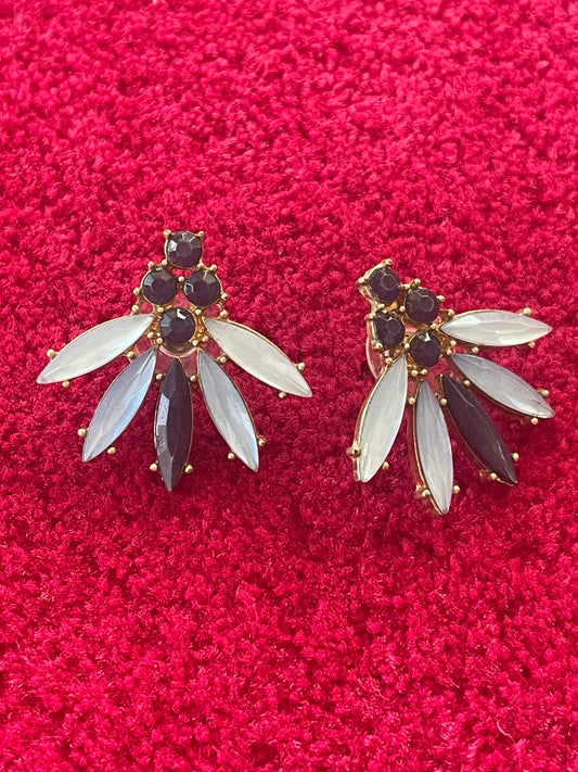 Boucles d’Oreilles Élégantes avec Pierres Multicolores
